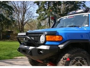 Toyota FJ Cruiser Stealth Front Winch Bumper Pre-Runner Guard - Texture Black WARN M8000 Or 9.5xp Toyota FJ Cruiser Stealth Front Winch Bumper Pre-Runner Guard - Texture Black WARN M8000 Or 9.5xp